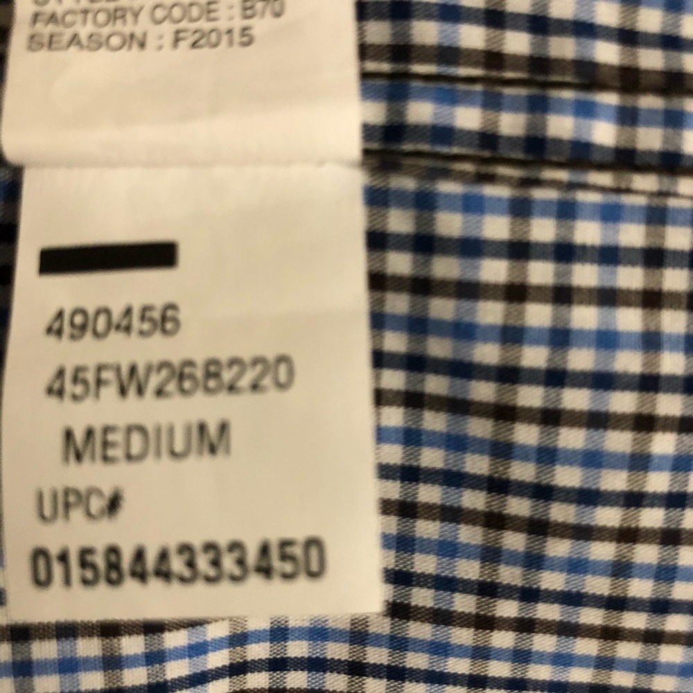 Mens Long Sleeved Button Down Shirt By IZOD Medium - Picture 12 of 13